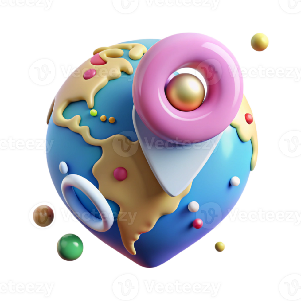 vibrant rustic Pin on World Map Precise Location Transparent Background genuine png