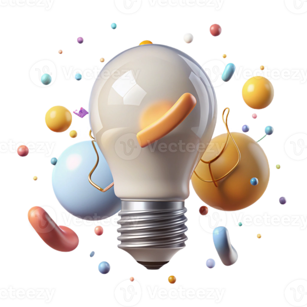 elegant classic Light Bulb Cutout on White exclusive png