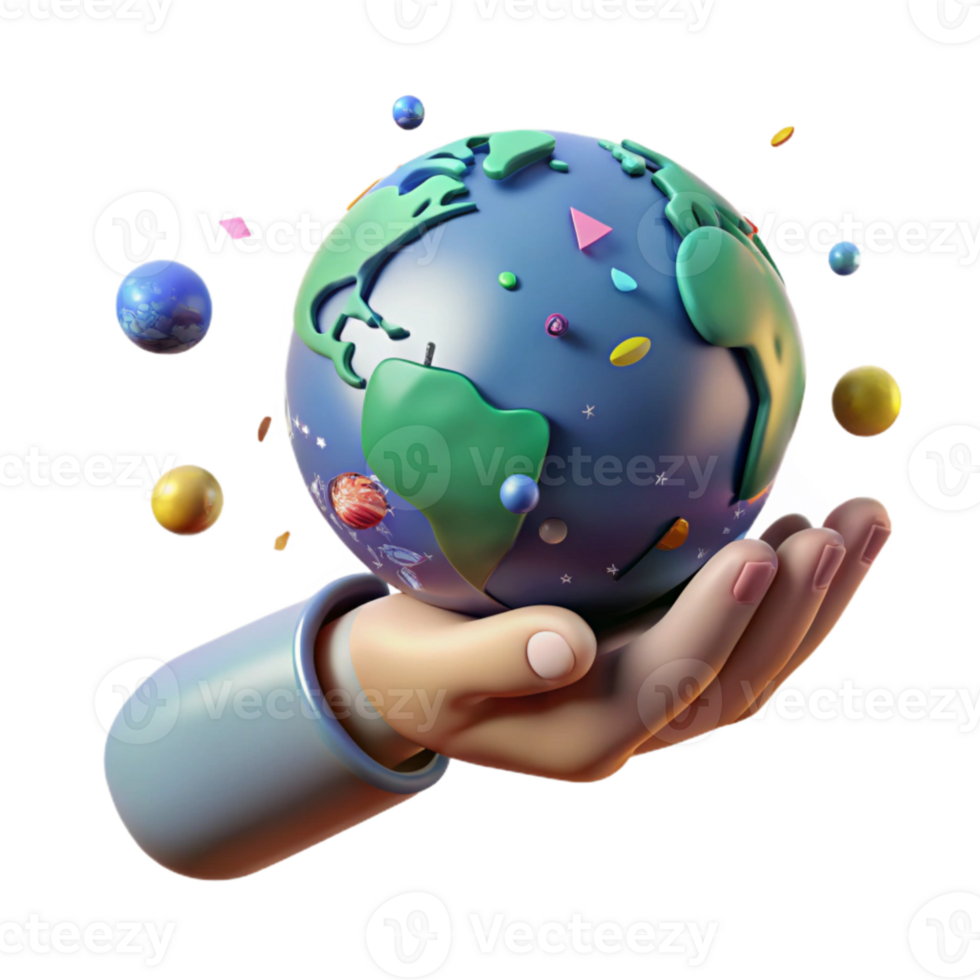 beautiful traditional Hand Holding Earth Globe Soft Lighting Cutout high resolution png