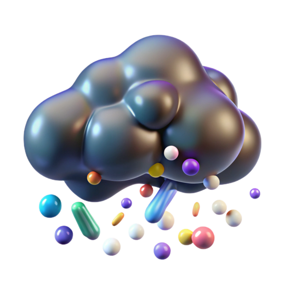 wonderful modern Heavy Rain Cloud Transparent Background detailed png