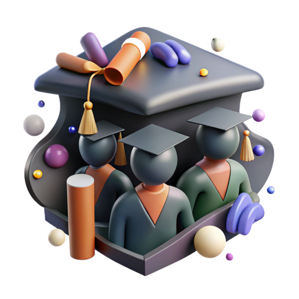 beautiful abstract Group Photo Graduation Ceremony Cutout professional png