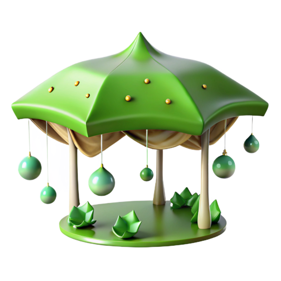 extraordinary contemporary Green Canopy Rain Transparent Background detailed png