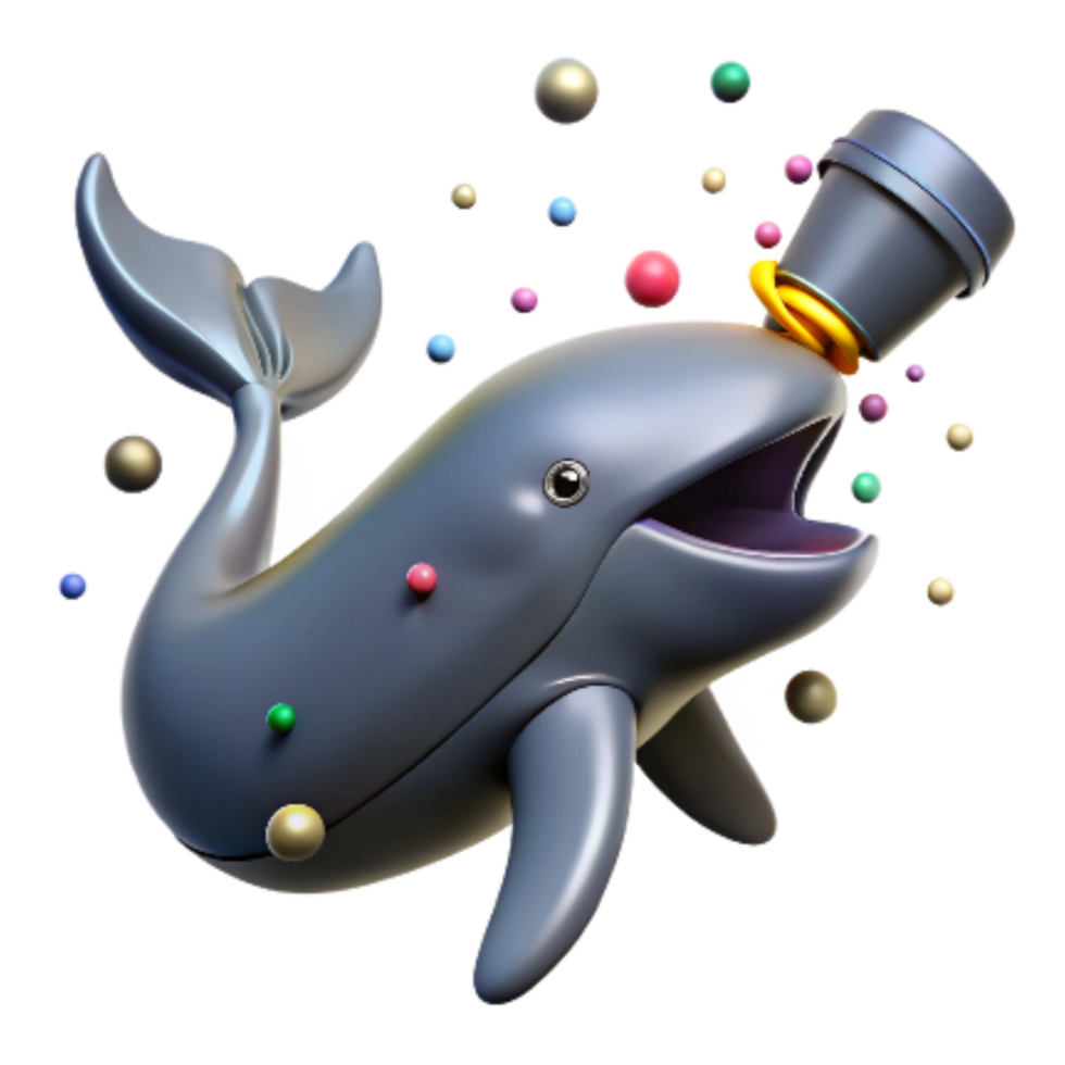 elegant abstract Gray Whale Spout with Noise Pollution Overlay Transparent Background detailed png