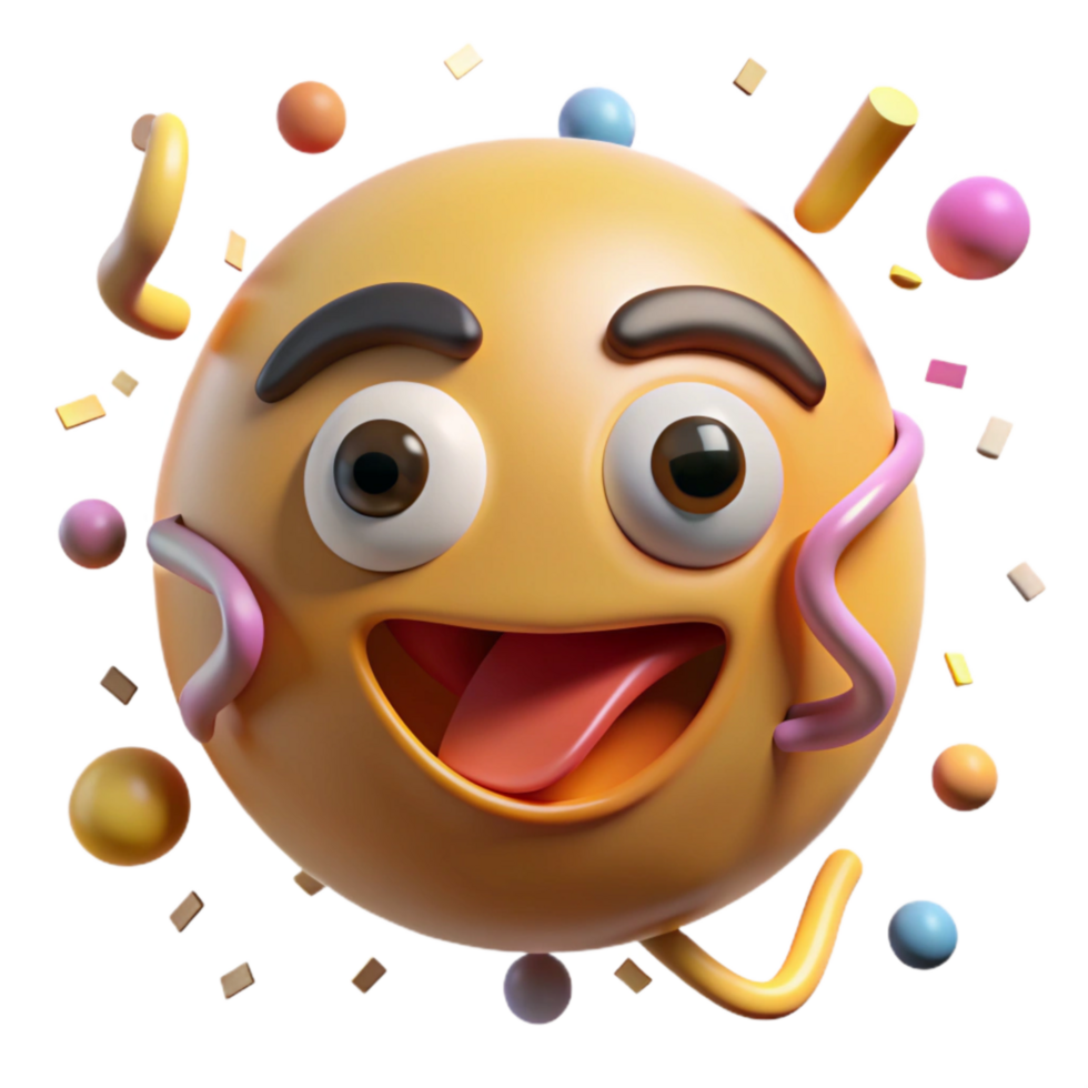 beautiful artistic Ironical Face with Raised Eyebrow Transparent Background detailed png