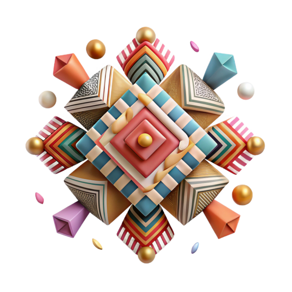beautiful artistic Inca Condor Design Geometric Pattern Isolated high resolution png