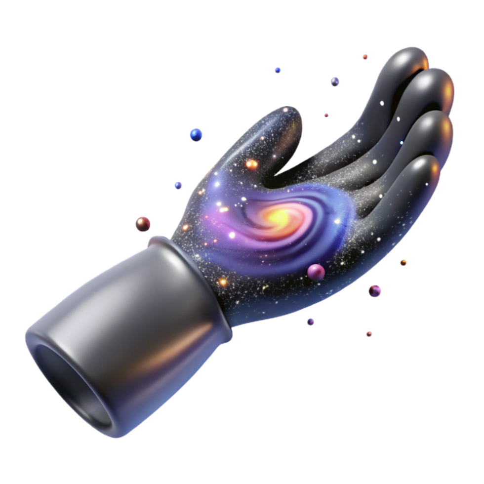 impressive creative Milky Way Galaxy Arm Isolated on Transparent Background png