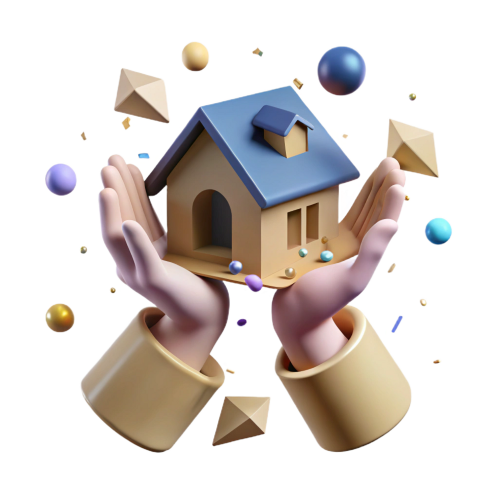 stunning contemporary Hands Building House Teamwork Silhouette Isolated high resolution png