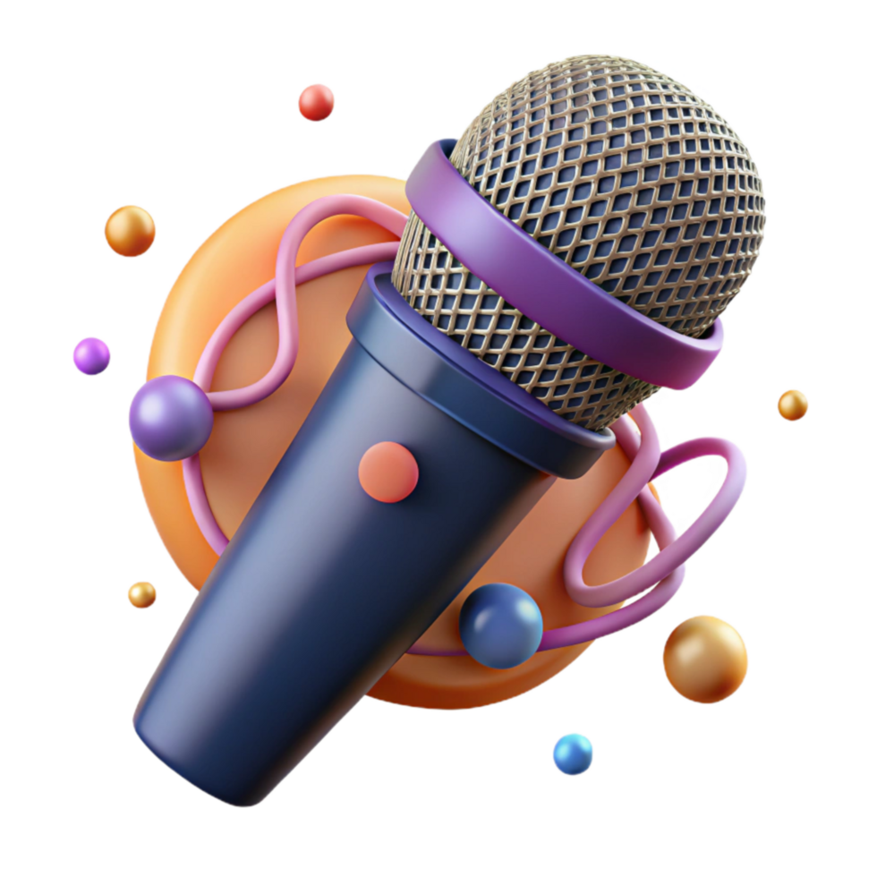 beautiful artistic Microphone Isolated Cutout Realistic Detail authentic png