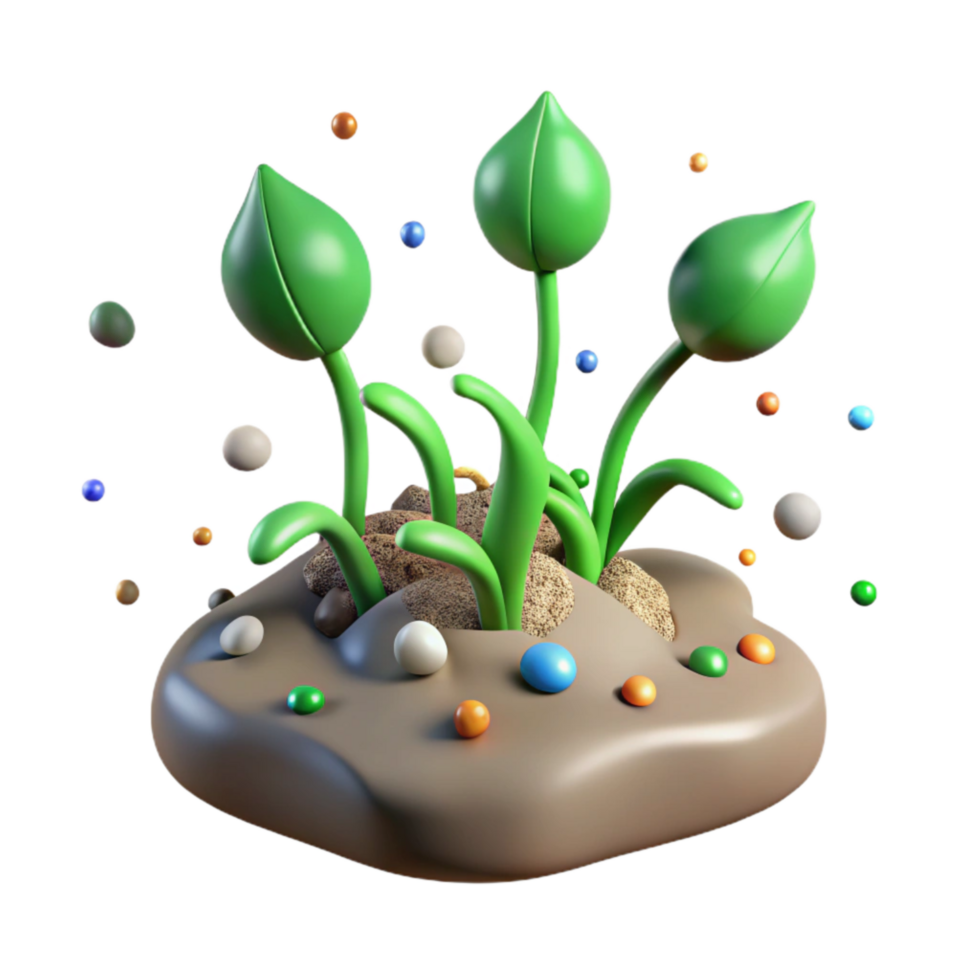 stunning minimalist Green Shoots Emerging From Ground Cutout high resolution png