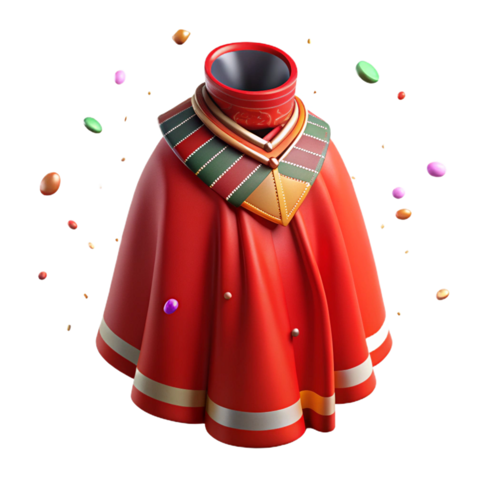 magnificent rustic Masai Shuka with Vivid Red Hues Isolated genuine png