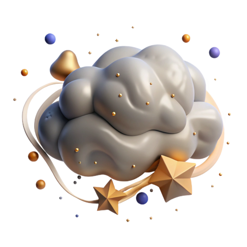 vibrant traditional Isolated Cumulonimbus Cloud at Dusk Cutout genuine png