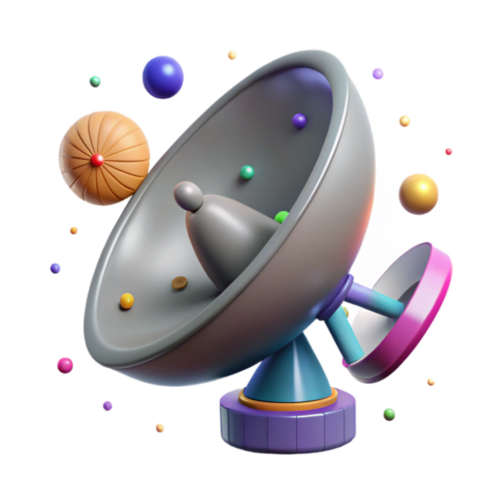 beautiful rustic Satellite Dish Receiving Signals Isolated original png
