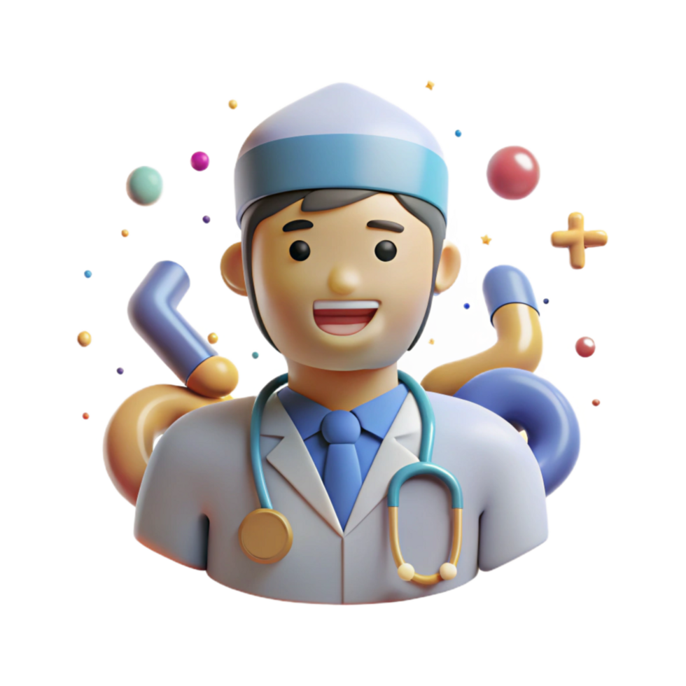 beautiful creative Healthcare Worker Icon Isolated Element exclusive png