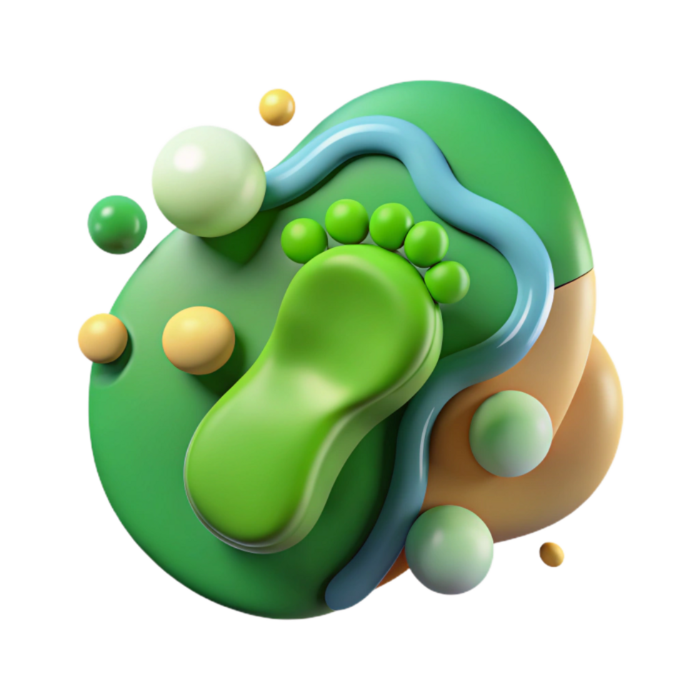 magnificent traditional Green Footprint Icon Transparent Cutout high quality png