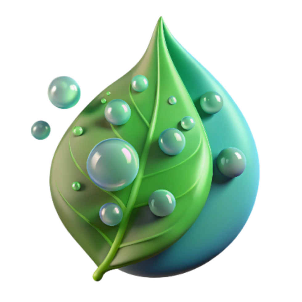 extraordinary contemporary Green Leaf with Water Droplets Isolated on Transparent Background exclusive png