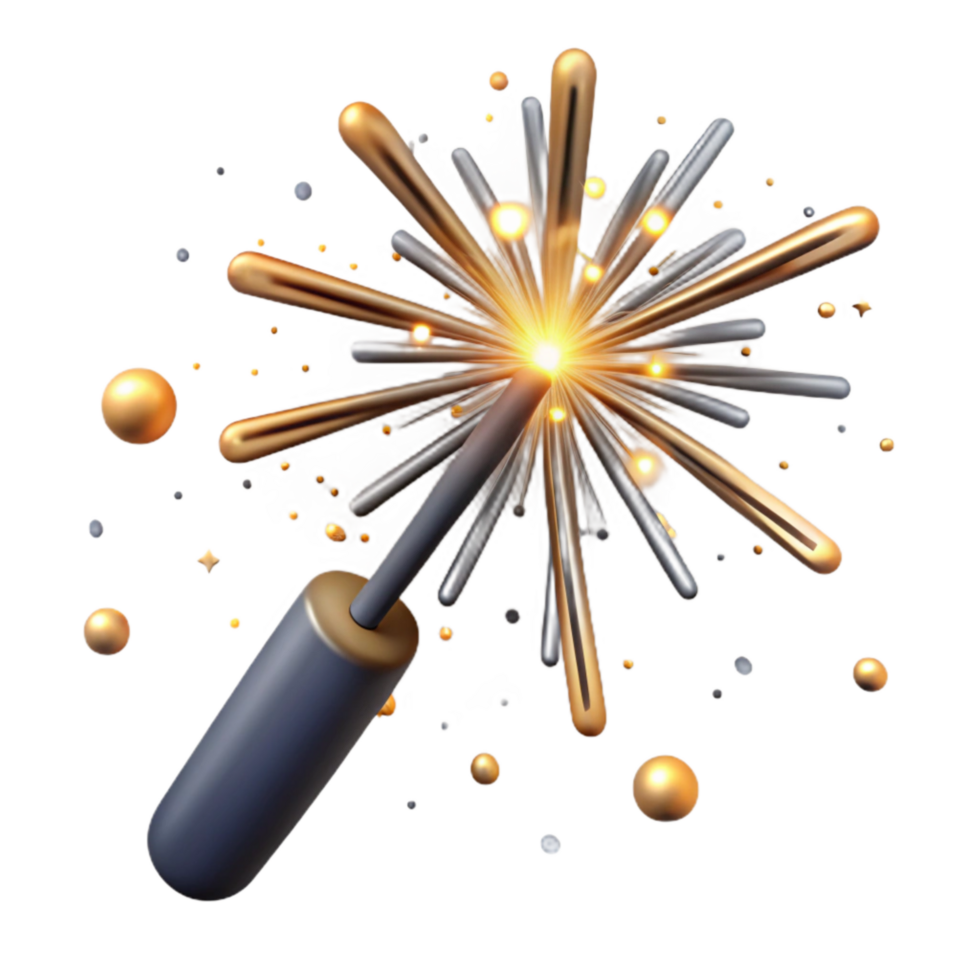 wonderful classic Sparkler Closeup Bright Sparks Celebration Transparent Cutout high resolution png