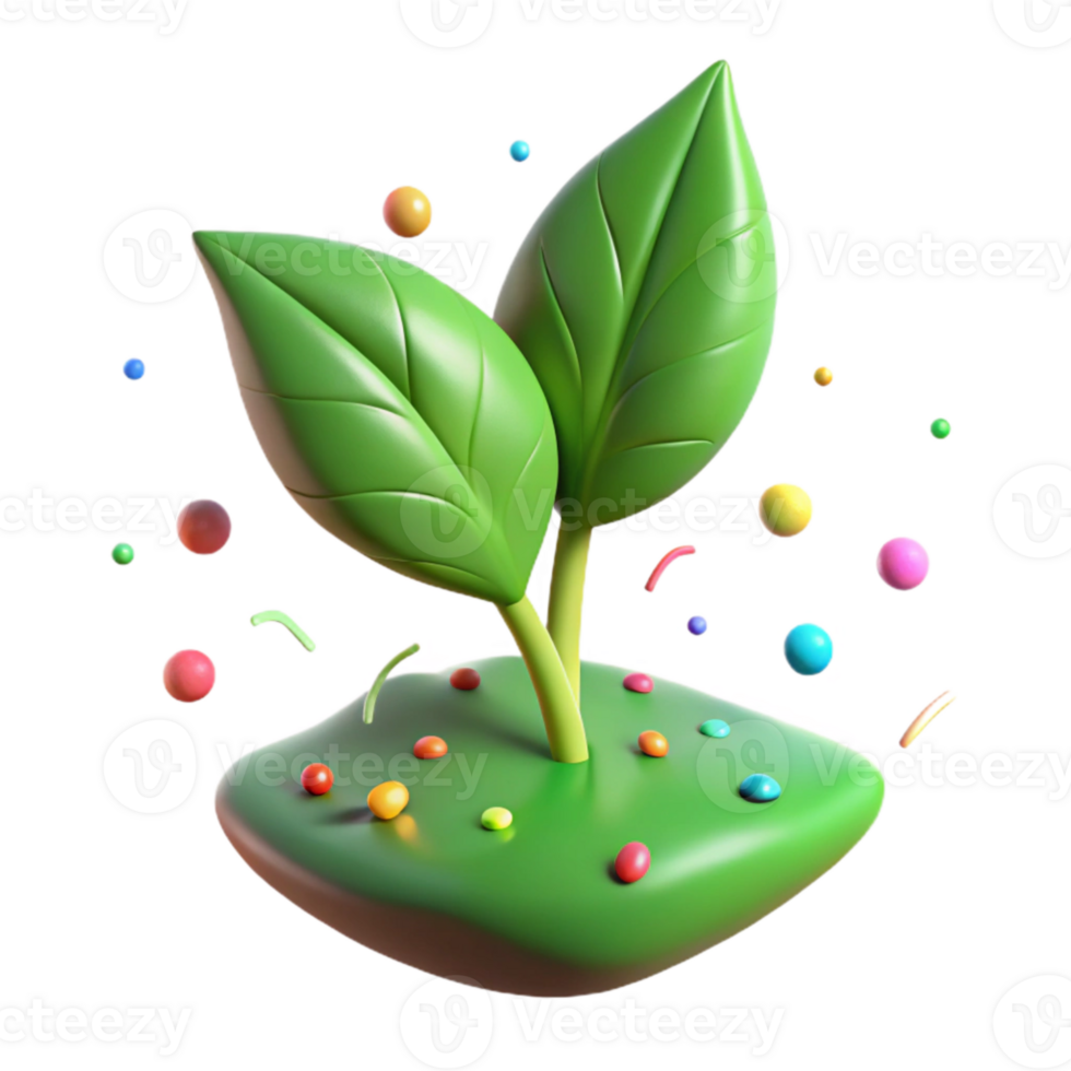 extraordinary classic Green Leaf Sprout Cutout Isolated on Transparent Background high resolution png