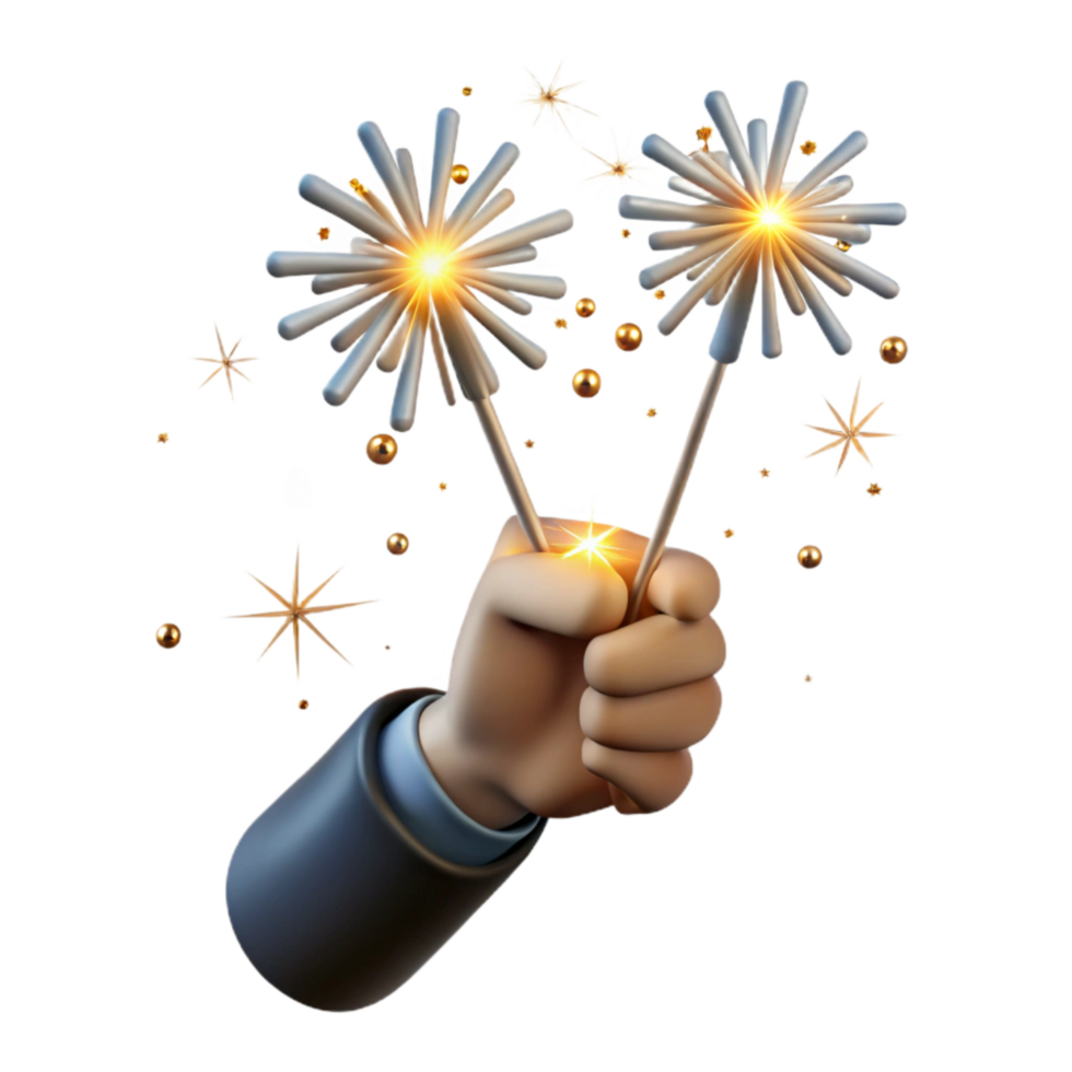 wonderful abstract Sparklers Held in Hand Celebration Transparent Cutout exclusive png