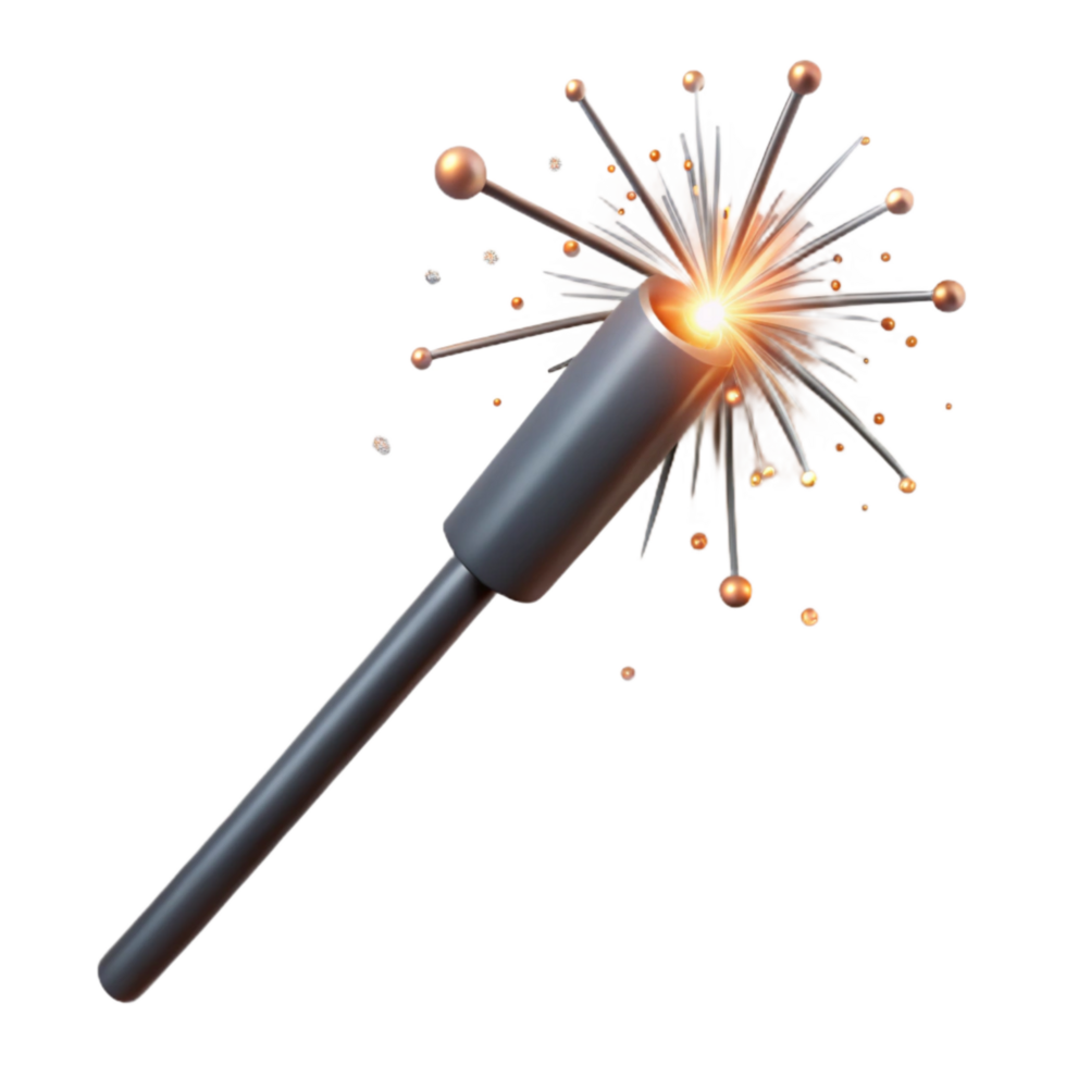 serene rustic Sparkler with Bright Light Transparent exclusive png