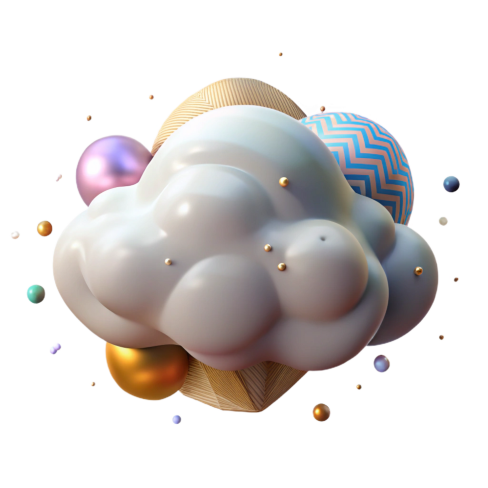 extraordinary minimalist Isolated Cloud with Transparent Background high resolution png