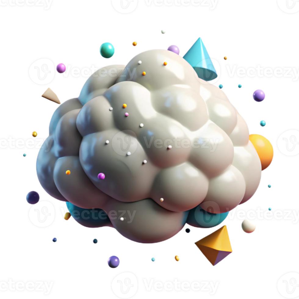 stunning traditional Puffy Cumulonimbus Cloud Isolated Element original png