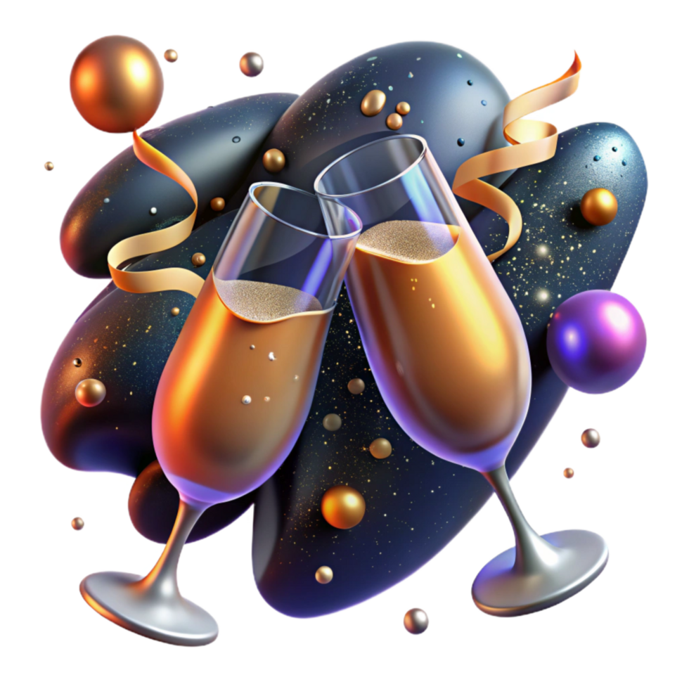 impressive rustic Sparkling Cider with Festive Glow Isolated genuine png