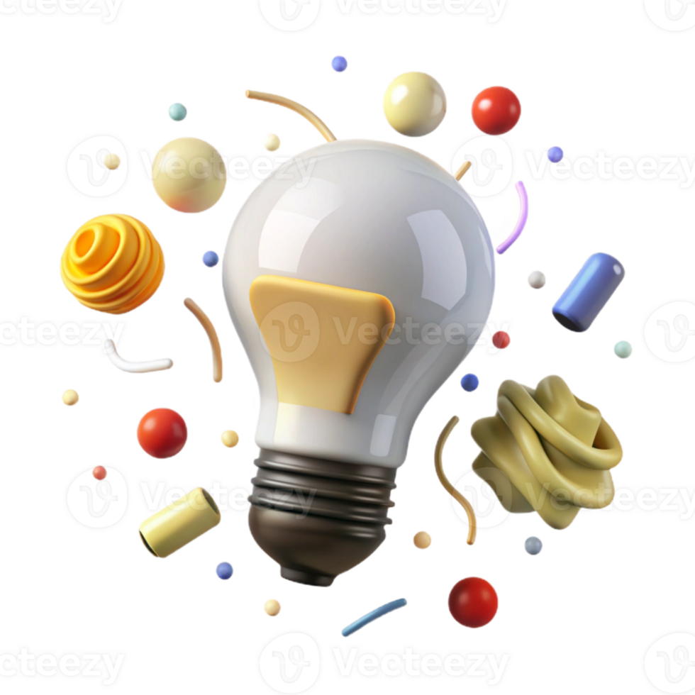 stunning traditional Light Bulb Cutout on White png