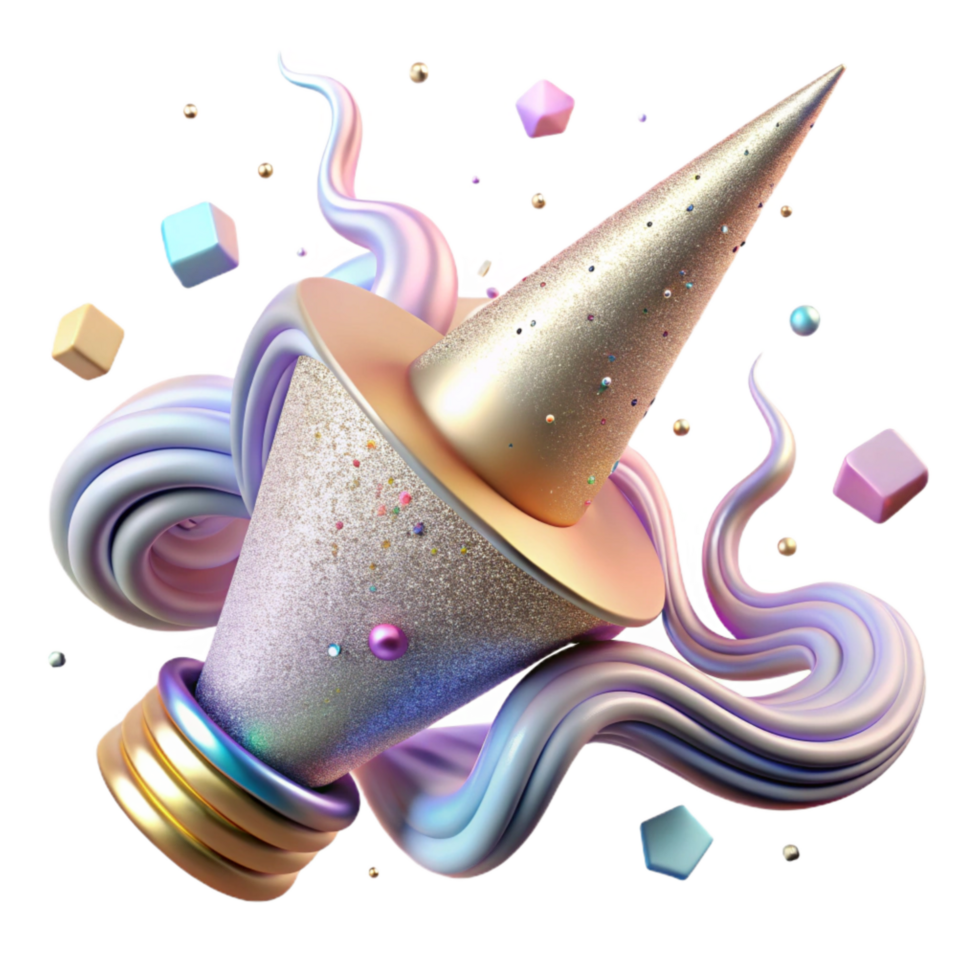 extraordinary traditional Sparkling Unicorn Horn Transparent Background genuine png
