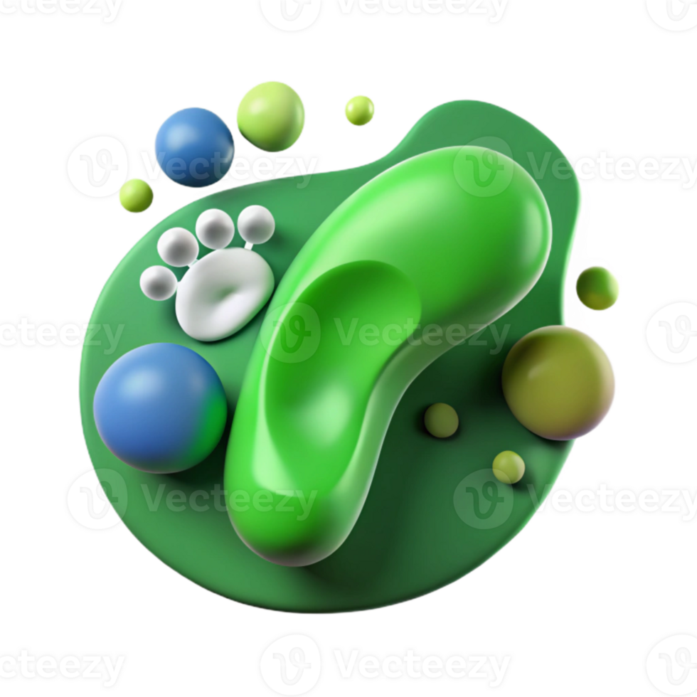 impressive traditional Green Footprint Icon Isolated Cutout detailed png