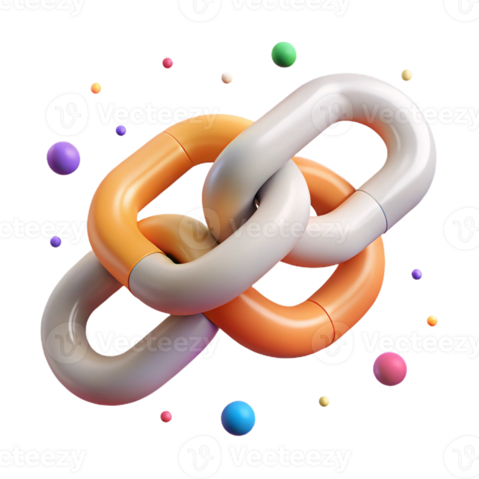 stunning traditional Linked Hands Chain Strength Symbol Isolated high resolution png