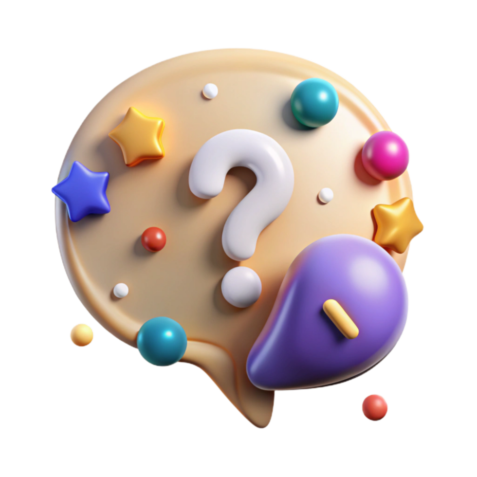 wonderful modern Speech Bubble with Question Mark in Different Languages Transparent Background genuine png