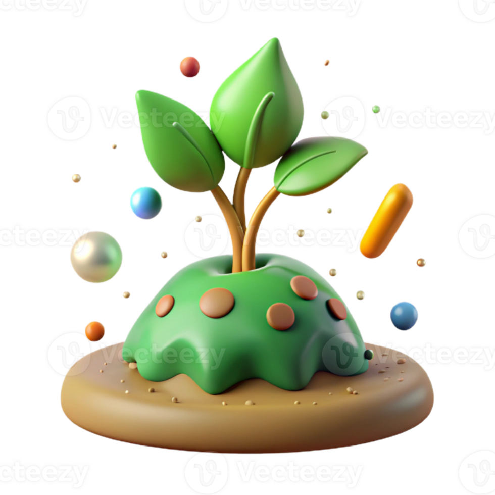 elegant classic Green Sprout Emerging From Soil Cutout exclusive png