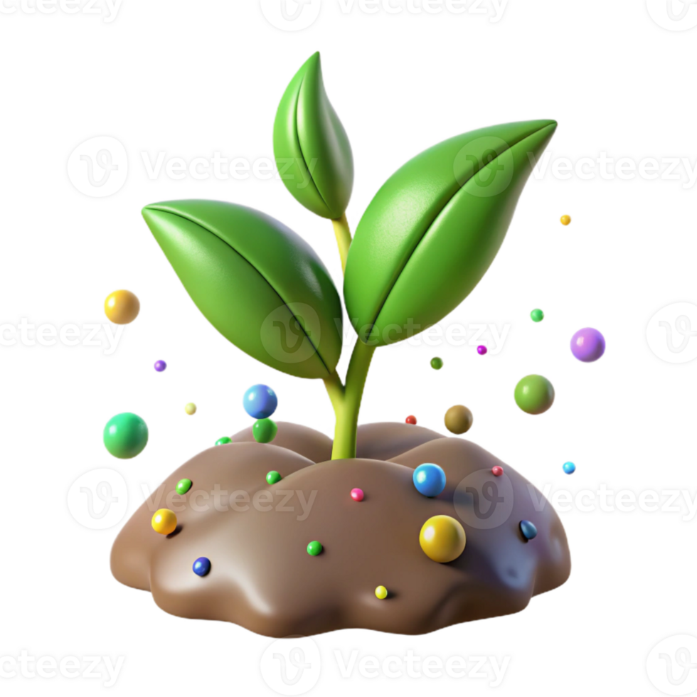 wonderful abstract Green Leaf Sprout Growing From Soil Cutout exclusive png