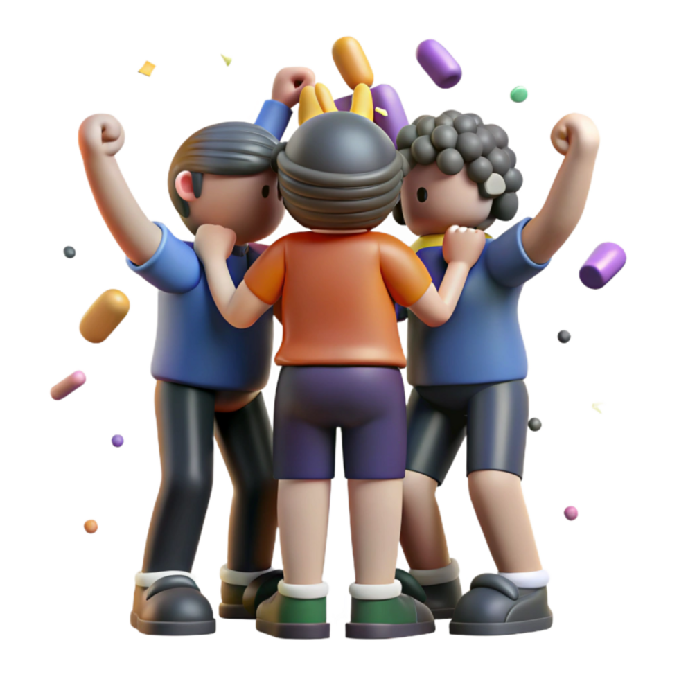 elegant rustic Sports Team Victory Huddle Isolated Action Shot exclusive png