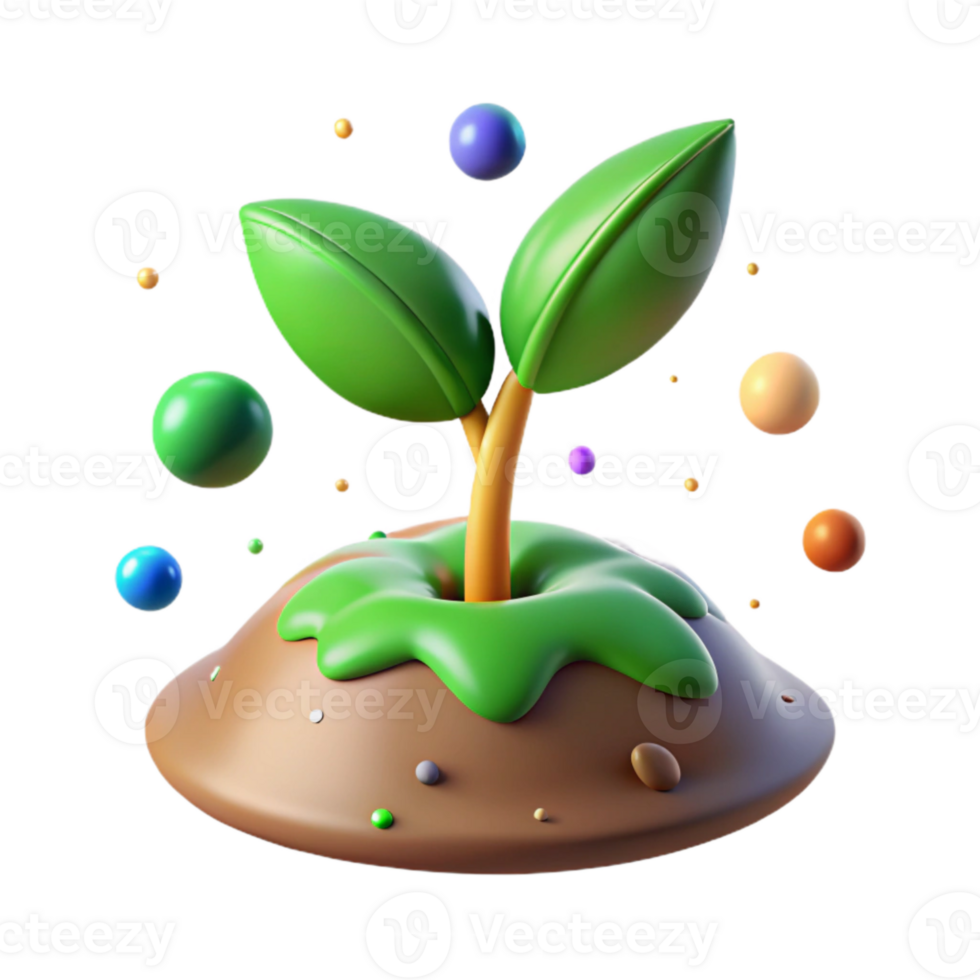 stunning minimalist Green Sprout Emerging From Soil Cutout genuine png