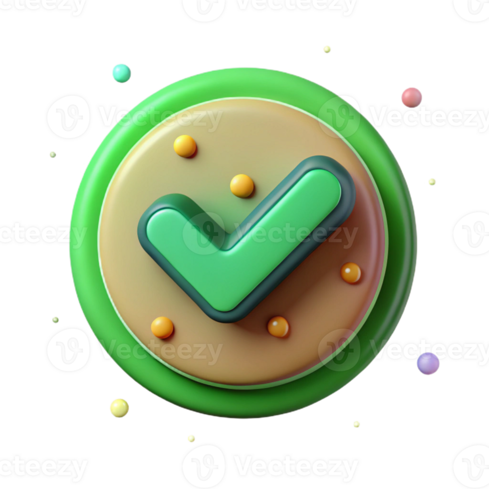 magnificent contemporary Green Checkmark Icon Transparent Background with Bold Outline professional png