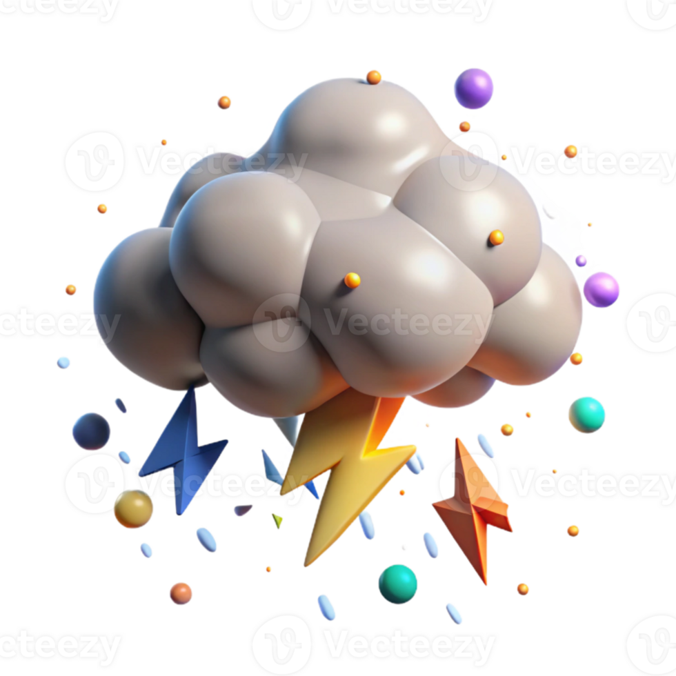 elegant abstract Isolated Snow Cloud with Snowflakes Cutout high resolution png