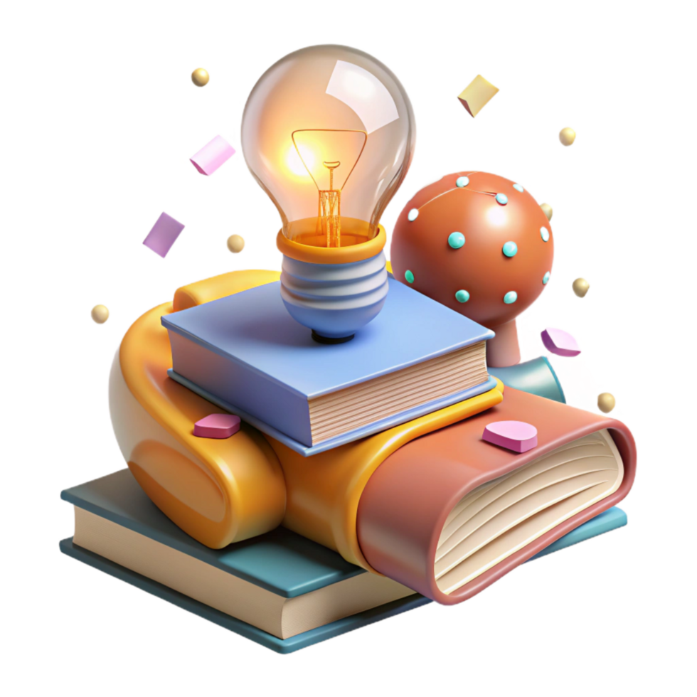 stunning traditional Stack of Books with Eyeglasses Cutout professional png