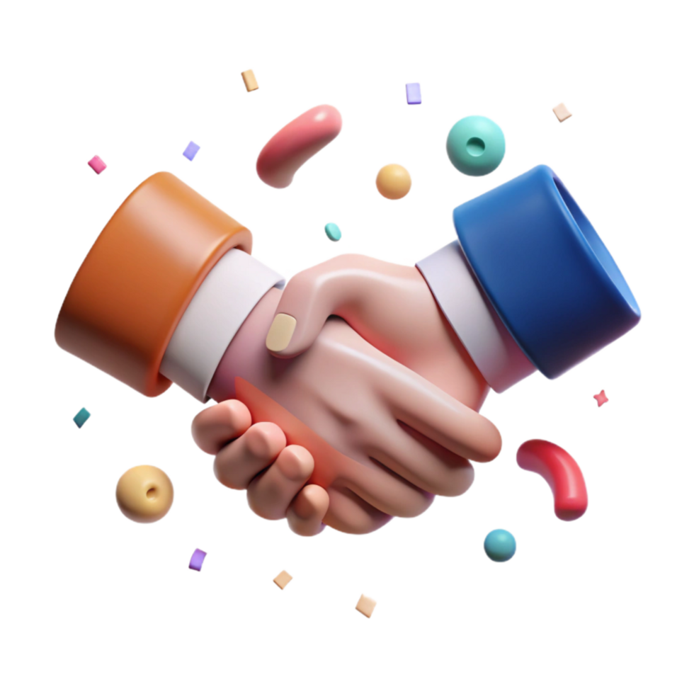beautiful modern Handshake Partnership Symbol Business Attire Transparent Background original png