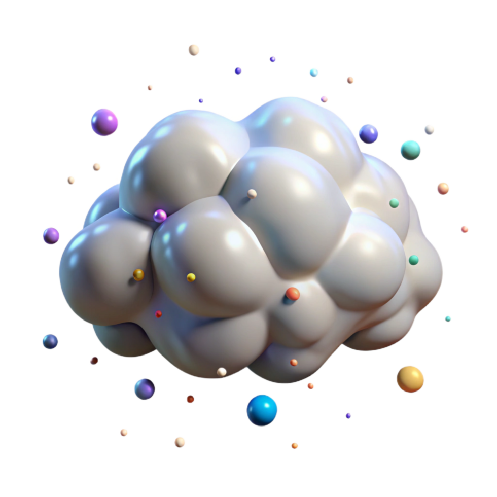 impressive minimalist Isolated Hail Cloud Cutout detailed png