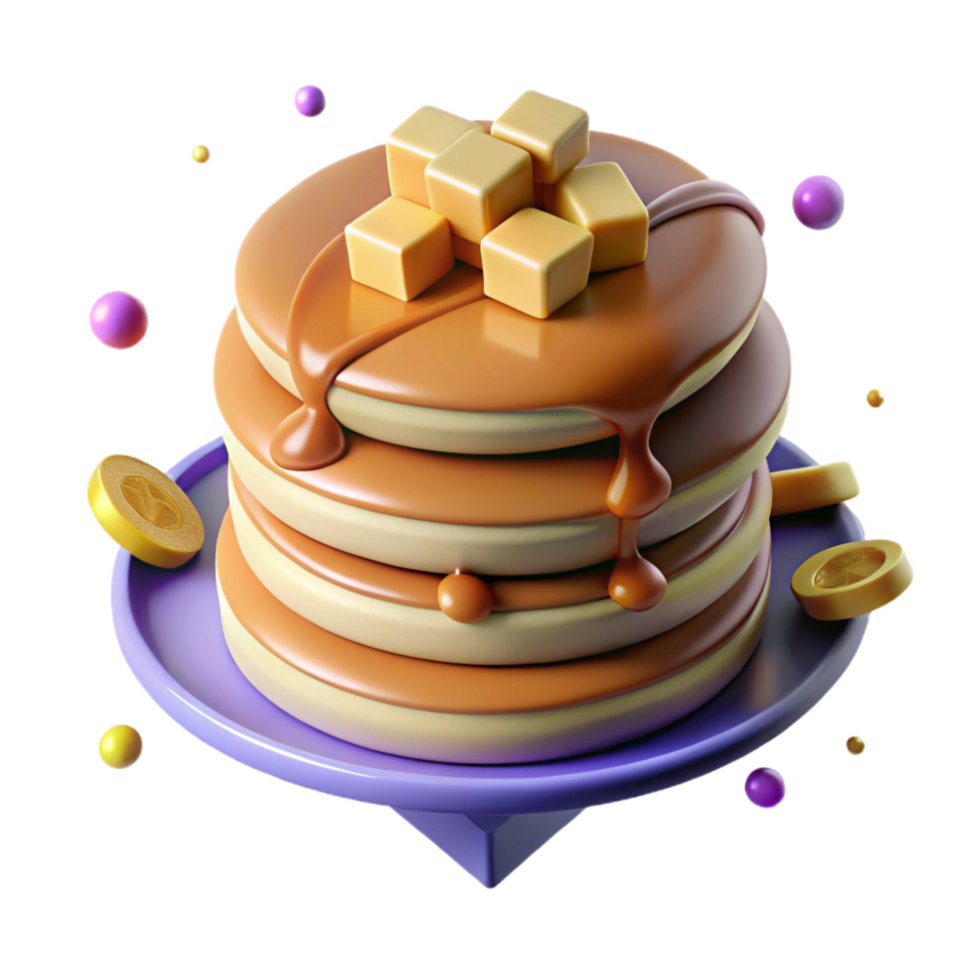 impressive traditional Stack of Pancakes Transparent Background with Syrup authentic png