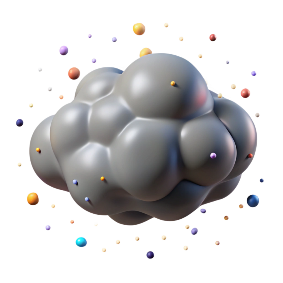 stunning rustic Gray Nimbus Cloud Isolated with Rain Effect original png
