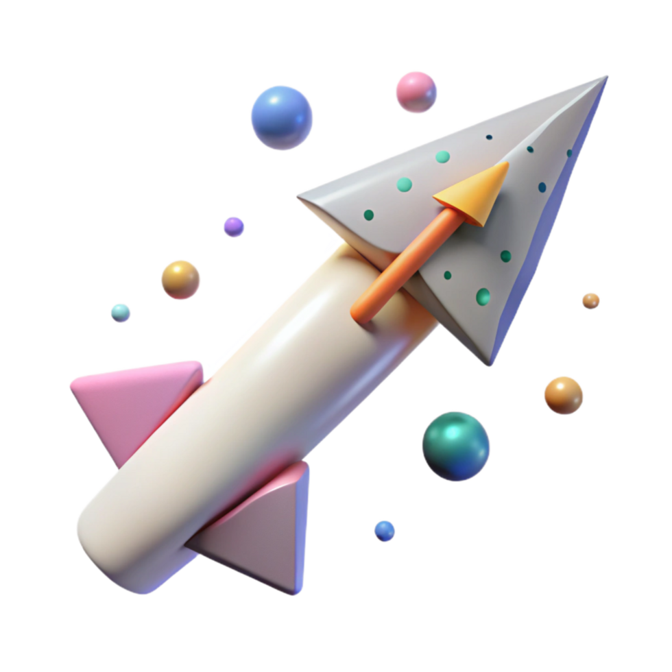 wonderful creative Graffiti Arrow Isolated with Perspective Angle high resolution png