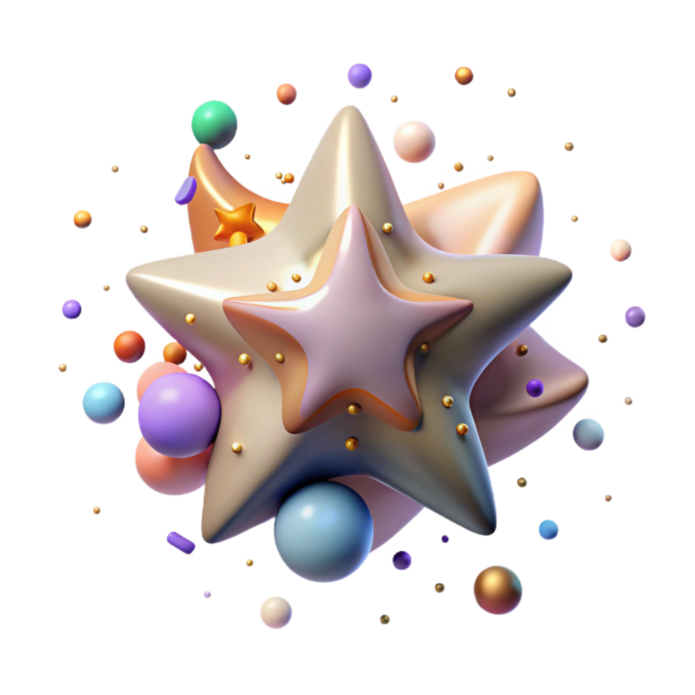 wonderful creative Star Cluster Bright Center Cutout high quality png