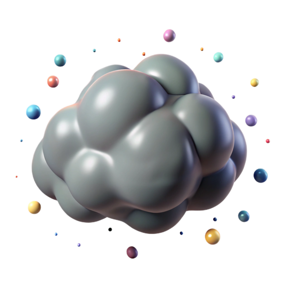 dramatic rustic Gray Nimbus Cloud Isolated with Rain Effect high quality png