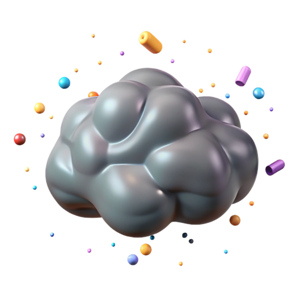 extraordinary abstract Gray Cloud Isolated with Darker Shade genuine png