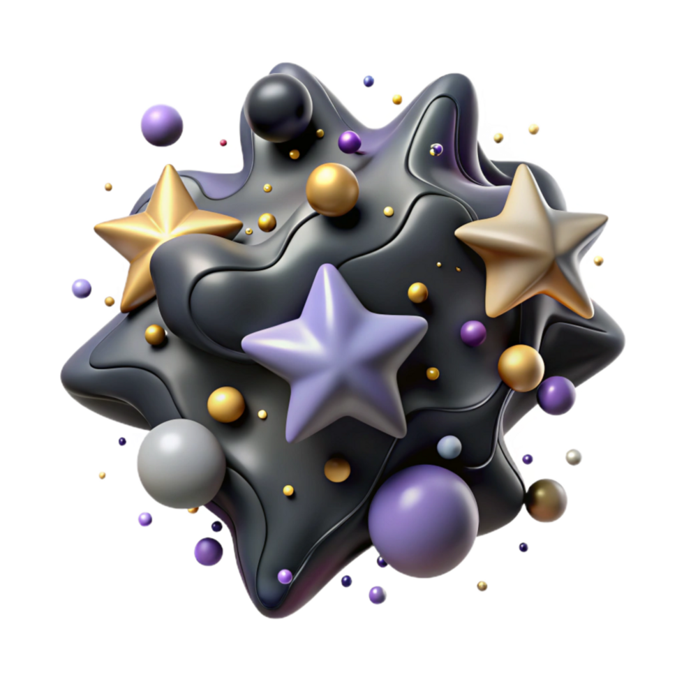 dramatic minimalist Star Field Isolated with Numerous Stars Varied Brightness genuine png