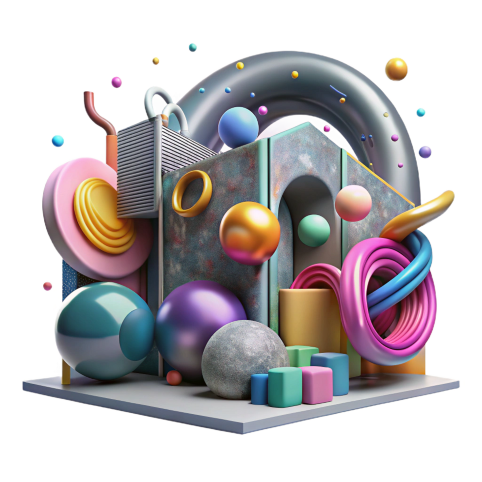 beautiful rustic Street Art Mural Colorful Design Transparent Background genuine png