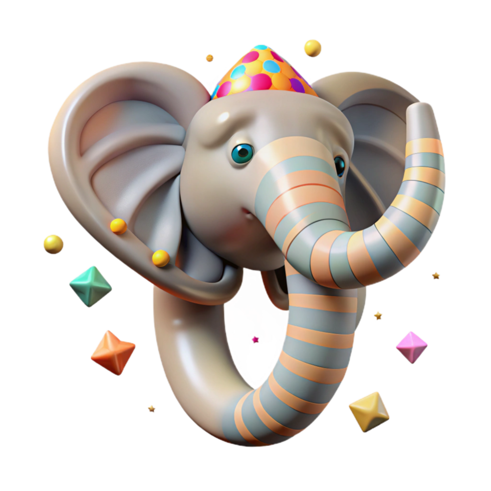 extraordinary creative Sumatran Elephant Trunk Detail Isolated Element premium png
