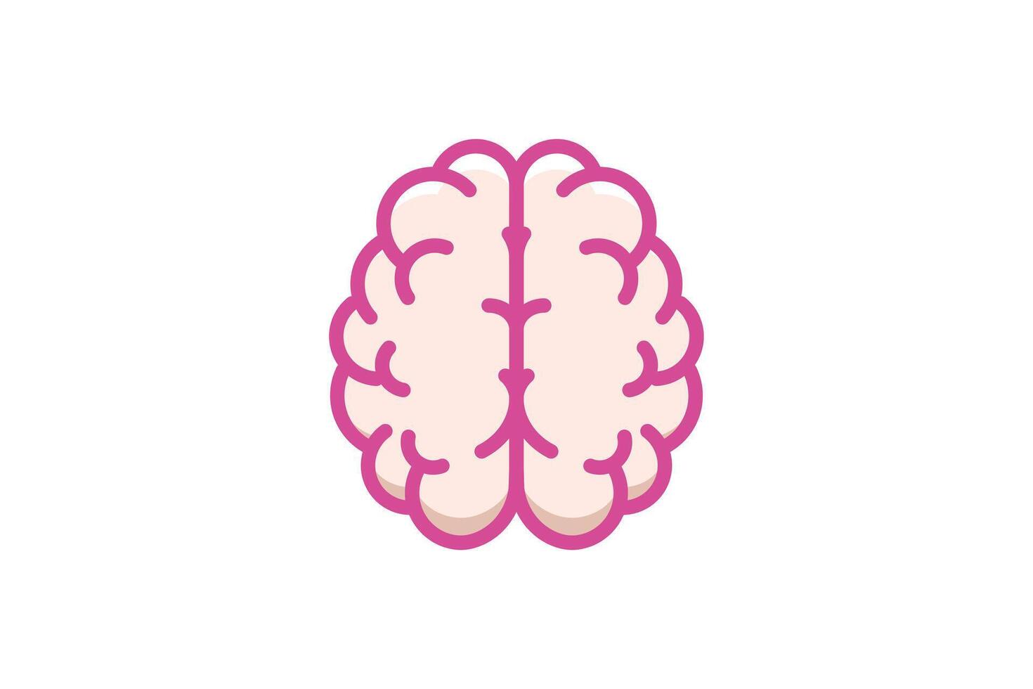 creative icon of a brain representing ideas, creativity, knowledge, technology and the human mind. Solving problems concept illustration. Graphic element illustration of the human mind vector